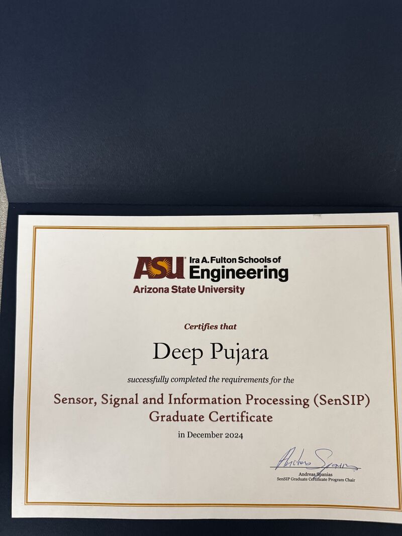 SenSIP Certificate of Excellence